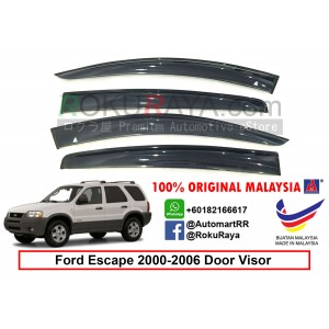 Ford Escape (1st Gen) 2001-2012 AG Malaysia Door Rain Visor Air Press Wind Deflector Car Accessories (Big 12cm Width)